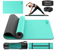 RE:SPORT Esterilla de Yoga, Pilates Antideslizante | Colchoneta de Gimnasia | Alfombrilla de Fitness y Deporte con Correa | 183 x 61 cm x 0,6 cm