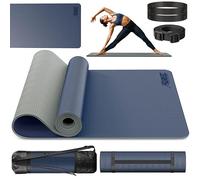 RE:SPORT Esterilla de Yoga, Pilates Antideslizante | Colchoneta de Gimnasia | Alfombrilla de Fitness y Deporte con Correa | 183 x 61 cm x 0,6 cm