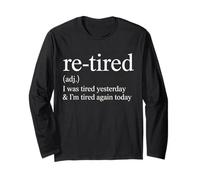 Re Tired Funny Quote I Was Tired Yesterday Again Today Manga Larga