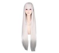 Re Zero Kara Hajimeru Isekai Seikatsu Emilia Cosplay Pelucas Re: La vida en otro mundo de Zero Emilia Long Sliver Straight Donde