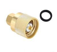 RE7141F Adaptador de conector de carretilla elevadora con arandela para una conexión optimizada entre componentes de montacargas con construcción de latón