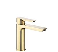 Rea ARGUS GOLD GRIFO DE LAVABO BAJO Mezclador de baño de latón Grifo monomando de lavado a mano ajustable en frío y caliente (Oro)
