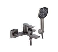 Rea Argus grifo de bañera y ducha a pared grafito REA-B8747