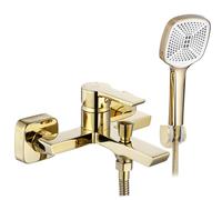 Rea Argus grifo de bañera y ducha a pared oro REA-B6409