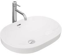 Rea Arleta lavabo 59x40.5 cm oval sobre encimera blanco REA-U8700
