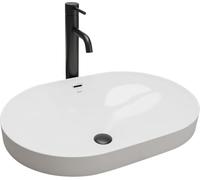 Rea Arleta Lavabo Encastrable para Baño 615 x 420 x 170 mm Cerámica (Blanco)