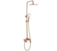 Rea Avalon conjunto bañera/ducha a pared con rociador con efecto lluvia cobre REA-P2418