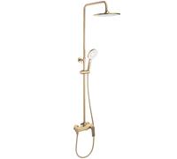 Rea Avalon conjunto bañera/ducha a pared con rociador con efecto lluvia oro REA-P2400