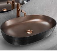 Rea Belinda Cooper lavabo 60.5x41 cm oval sobre encimera REA-U6383