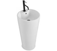 Rea BLANKA Lavabo Independiente Lavabo de baño 40 x 40 x 85 cm Cerámica (Blanco)