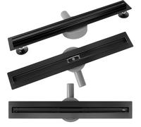 Rea Canaleta de Ducha Neox Slim pro black 70 Desagüe de ducha de acero inoxidable Desagüe de suelo con sifón para desagüe de suelo de ducha de baño (negro mate)