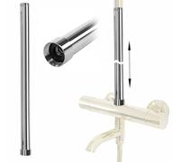 Rea Extensión para conjunto de bañera y ducha 50Cm Chrome, Solución fácil para mayor alcance y comodidad - 2,5X2,5X51,5CM