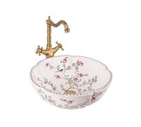 Rea Felicia lavabo 42.5x42.5 cm circular sobre encimera blanco REA-U7504