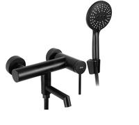 Rea Foss grifo de bañera y ducha a pared negro REA-B5099