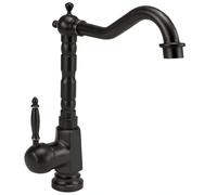 Rea Grifo de lavabo Bona Old Black High, grifo de baño, color negro antiguo