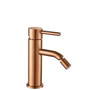 Rea Grifo monomando para bidé Lungo Brushed Copper, Control preciso de temperatura y caudal - 14X5X17CM