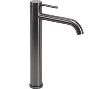 Rea Grifo monomando para lavabo Lungis High Titanium, Elegancia y comodidad en cada uso - 16,5X5,2X34,5CM