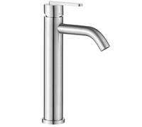 Rea Grifo monomando para lavabo Ontario Js-11801-1N High Brushed Nickel, Elegancia y comodidad en cada uso - 14,5X4,5X30CM