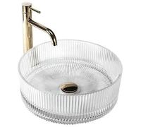 Rea Ingrid lavabo 36x36 cm circular sobre encimera REA-U8522