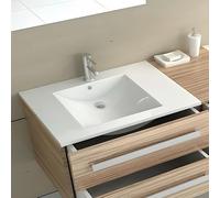 Rea LAVABO EMPOTRADO DAFNE 75 Lavabo de baño 760 x 465 x 180 mm Cerámica (Blanco)