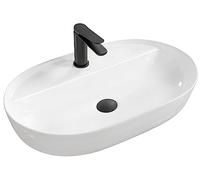 Rea Lavabo sobre encimera Aura Lavabo de cerámica - Ovalado - Blanco - 40 x 60 cm