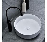 Rea Lavabo sobre Encimera Elma Lavabo de baño 450 x 450 x 140 mm Cerámica (Blanco)