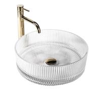 Rea Ingrid lavabo 39.5x39.5 cm circular sobre encimera REA-U0278