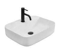 Rea Lavabo sobre Encimera Martina Blanco Lavabo de baño 515 x 410 x 130 mm Cerámica (Blanco)