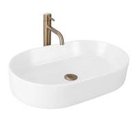 Rea Lavabo sobre encimera NADIA 60 BLANCO MATE Lavabo de baño 38,5 x 61 x 12 cm Cerámica (Biały mat)