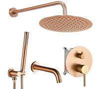 Rea Lungo conjunto bañera/ducha empotrado cobre REA-P8810