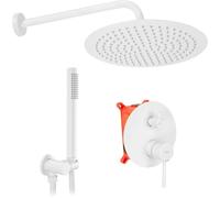 Rea Lungo conjunto de ducha empotrado blanco REA-P8540