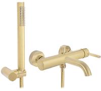 Rea Lungo grifo de bañera y ducha a pared oro REA-B8010