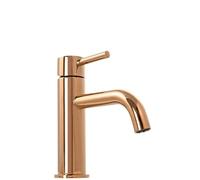 Rea LUNGO GRIFO DE LAVABO BAJO DE ORO ROSA Mezclador de baño monomando de latón Grifo de lavado a mano ajustable en frío y caliente (oro rosa)