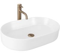 Rea Lavabo sobre encimera NADIA 60 BLANCO MATE Lavabo de baño 38,5 x 61 x 12 cm Cerámica (Biały mat)