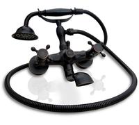 Rea Old Black grifo de bañera y ducha a pared negro REA-B0224