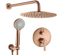 Rea Ontario conjunto de ducha empotrado con rociador con efecto lluvia cobre REA-P5650