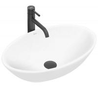 Rea Pamela lavabo 53x33 cm oval sobre encimera blanco REA-U4603