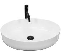 Rea Queen lavabo 55x41.5 cm oval sobre encimera blanco REA-U1223
