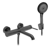 Rea Rivo grifo de bañera y ducha a pared grafito REA-B9325