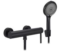 Rea Rivo grifo para ducha a pared negro REA-B9327
