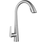 Rea ROSS BRUSH NICKEL GRIFO DE COCINA Mezclador de fregadero de cocina de latón Mezclador monomando ajustable en frío y calor (acero)