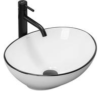 Rea Sofia lavabo 41x34.5 cm oval sobre encimera REA-U3217