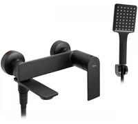 Rea Storm grifo de bañera y ducha a pared negro REA-B9989