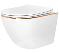 REA TAZA DE INODORO WC CARLO MINI TORNADO/DUR/FLAT/ZM 49 X 36,5 X 37CM INODORO DE CERÁMICA (BLANCO)