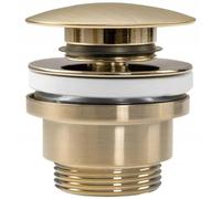 Rea Universal Click-CLAC Drenaje para Lavabo Gold Brush Mat Tapón para Fregadero de baño con desagüe emergente de latón (Oro Cepillado)