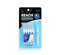 Reach Limpiadores de cepillos interdentales, 1 mm, apretados, protección de encías sensibles, removedor de placa para dientes, hilo dental, cepillos dentales, cuidado bucal, 1 paquete, 10 unidades