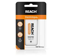 Reach Dentotape - Cinta dental, encerada, sin sabor, 100 yardas (2 unidades)