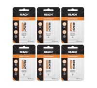 REACH Dentotape Waxed Tape, Unflavored 100 Yards (Pack of 6) by Reach