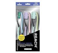 Reach Essentials - Tapas para cepillo de dientes y cepillo, cerdas suaves, paquete de 6 unidades