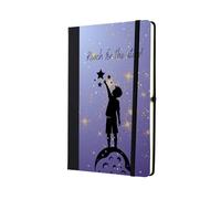 Reach for the Stars - Álbum de recortes de papel rayado A5, idea inspiradora para amigos y familiares (note-ds23-reachfor)